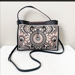 Nanette Lepore Athena Mosaic Vegan Leather Satchel